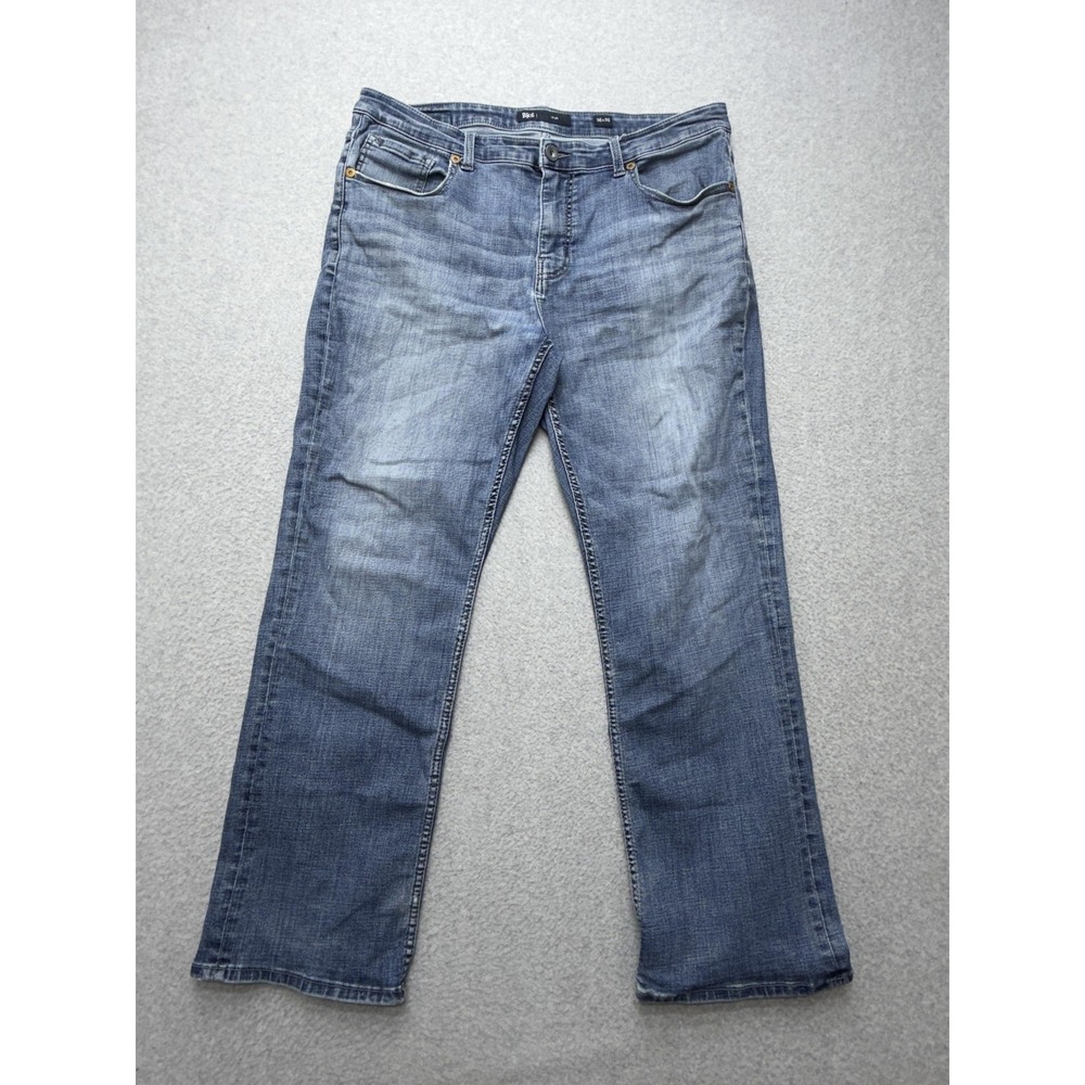 BKE Tyler Jeans Mens 36x30 Blue Medium Wash Relaxed Straight Stretch Denim Pants
